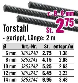 Hornbach Torstahl Angebot