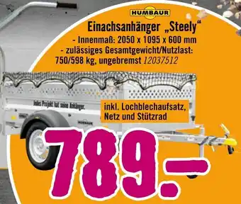 Hornbach HUMBAUR Einachsanhänger „Steely" Angebot