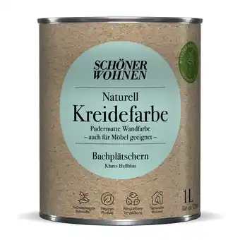 toom Baumarkt Schöner Wohnen Farbe Naturell Kreidefarbe 'Bachplätschern' hellblau matt 1 l Angebot