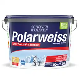 toom Baumarkt Schöner Wohnen Farbe Wandfarbe 'Polarweiß' matt 10 l Angebot
