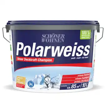 toom Baumarkt Schöner Wohnen Farbe Wandfarbe 'Polarweiß' matt 10 l Angebot