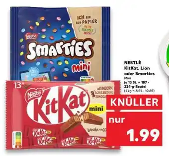 Kaufland NESTLÉ KitKat, Lion oder Smarties Mini Angebot