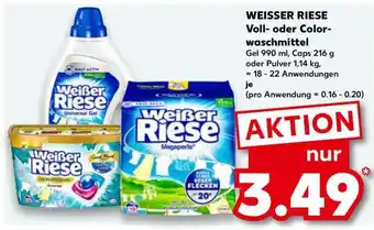 Kaufland WEISSER RIESE Voll- oder Colorwaschmittel Angebot