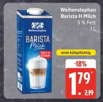 Edeka Weihenstephan Barista H Milch Angebot