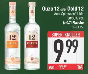 Edeka OUZO 12 oder GOLD 12 Angebot