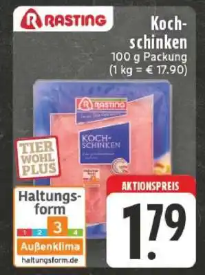 Edeka Rasting Kochschinken Angebot
