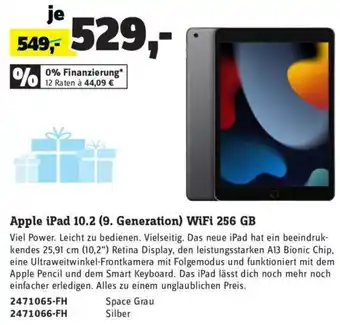 Conrad Apple iPad 10.2 (9.Generation) WiFi 256 GB Angebot