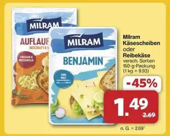 Famila Nord Ost Milram Käsescheiben oder Reibekäse Angebot