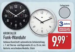 Aldi Nord KRONTALER Funk-Wanduhr Angebot