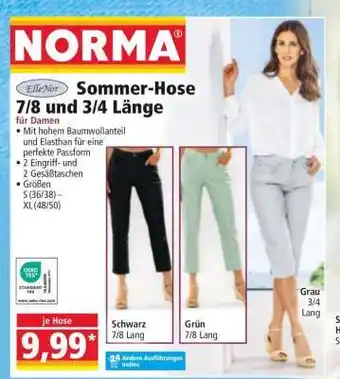 Norma Sommer-Hose 7/8 und 3/4 Länge Angebot