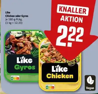 REWE Like Chicken oder Gyros Angebot