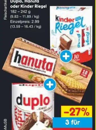 Netto Marken-Discount Ferrero Kinder Riegel Angebot