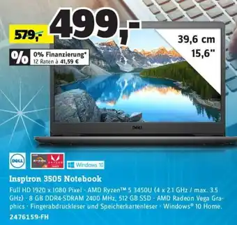 Conrad Dell Inspiron 3505 Notebook Angebot