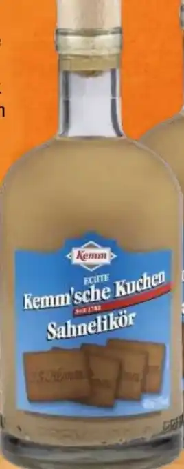 EDEKA Bandelt Kemm Kemm´sche-Kuchen Sahnelikör Angebot