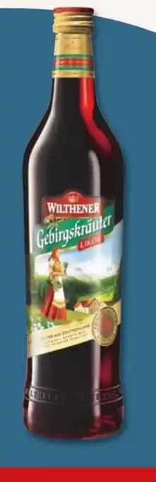 PENNY Wilthener Gebirgskräuter Likör Angebot