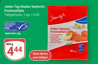 Globus Jeden tag alaska-seelachs portionsfilets Angebot