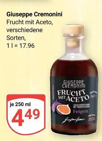 Globus Giuseppe cremonini frucht mit aceto Angebot