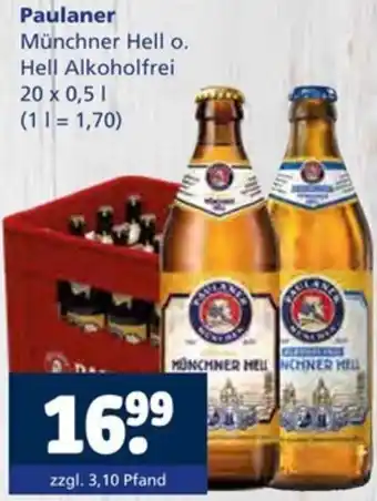 Getränkewelt Paulaner Münchner Hell o. Hell Alkoholfrei Angebot