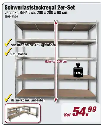 Poco Schwerlaststeckregal 2er-set Angebot