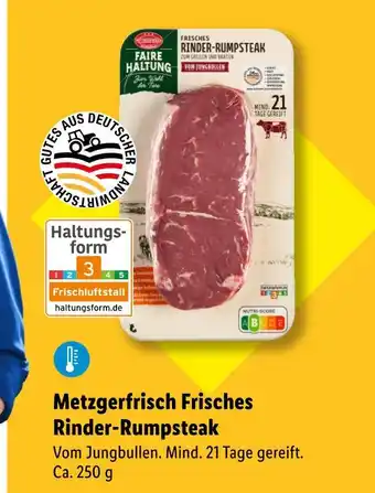 Lidl Metzgerfrisch frisches rinder-rumpsteak Angebot