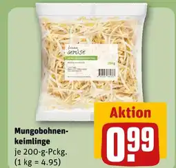REWE Frisches gemüse mungobohnenkeimlinge Angebot