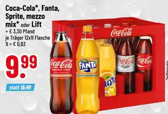 trinkgut Coca-cola coca-cola, fanta, sprite, mezzo mix oder lift Angebot