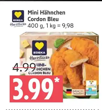Marktkauf Edeka herzstücke mini hähnchen cordon bleu Angebot