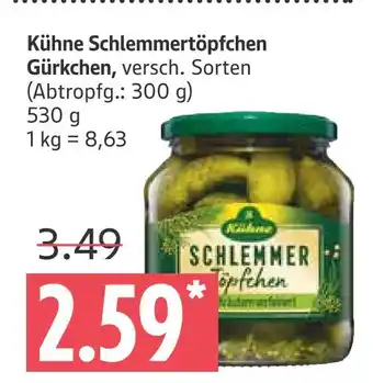 Marktkauf Kühne schlemmertöpfchen gürkchen Angebot