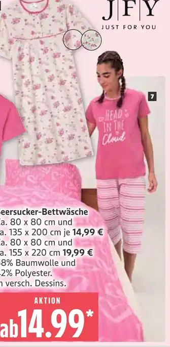 Marktkauf Jfy beersucker-bettwäsche Angebot