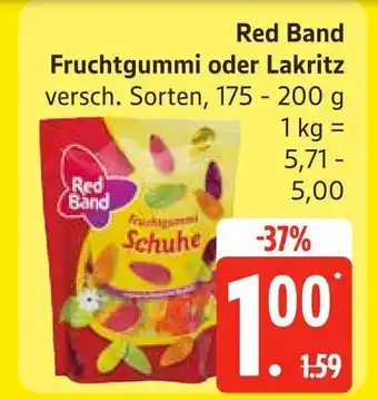 Edeka Red band fruchtgummi oder lakritz Angebot