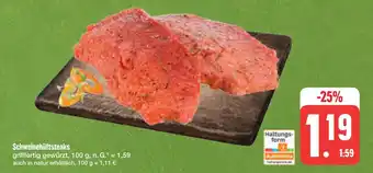 E-Center Schweinehüftsteaks Angebot