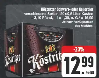 Edeka Köstritzer schwarz- oder kellerbier Angebot