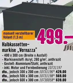 Hornbach Halbkassettenmarkise „Vernazza" Angebot