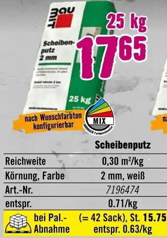 Hornbach Scheibenputz Angebot