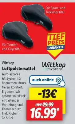 Lidl Wittkop Luftpolstersattel Angebot