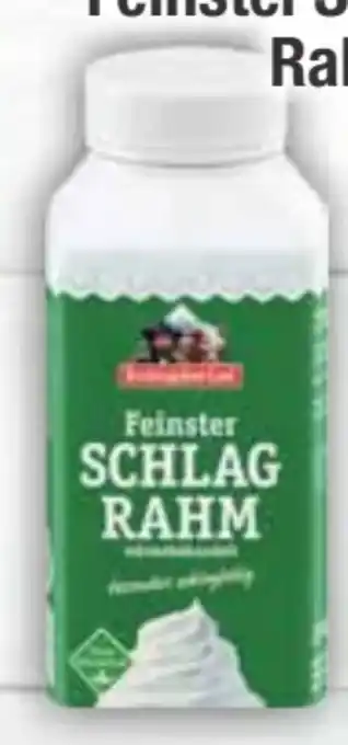 E-Center Berchtesgadener Land Feinster Schlagrahm Angebot