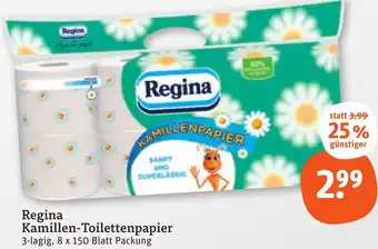tegut Regina Kamillen-Toilettenpapier Angebot