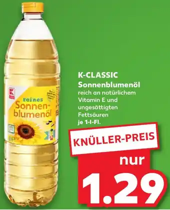 Kaufland K-CLASSIC Sonnenblumenöl Angebot