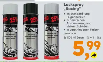 Globus Baumarkt Lackspray ,,Racing" Angebot