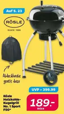 NETTO Rösle Holzkohle-Kugelgrill No. 1 Sport F50 Angebot