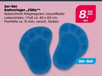 NETTO 2er-Set Badvorleger „Füße“ Angebot