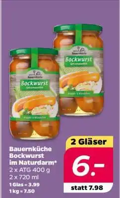 NETTO Bauernküche Bockwurst im Naturdarm Angebot