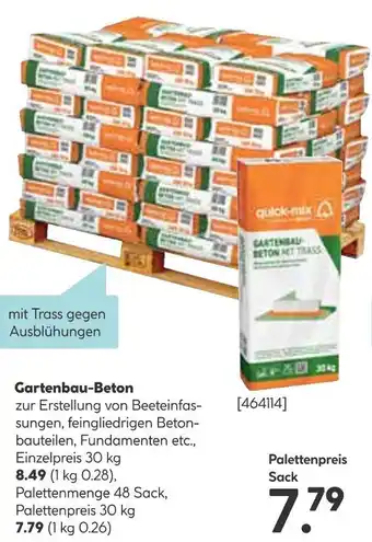 Hellweg Quick-mix gartenbau-beton Angebot