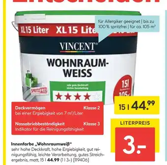 Hellweg Vincent innenfarbe „wohnraumweiß“ Angebot
