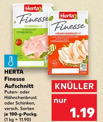 Kaufland Herta finesse aufschnitt Angebot