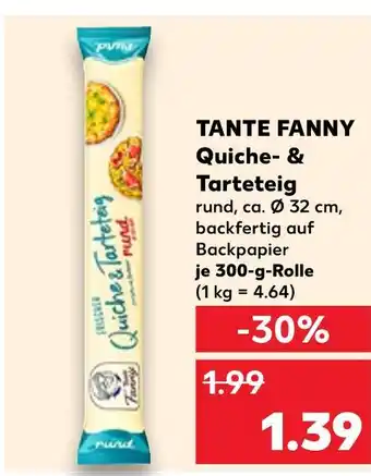 Kaufland Tante fanny quiche- & tarteteig Angebot