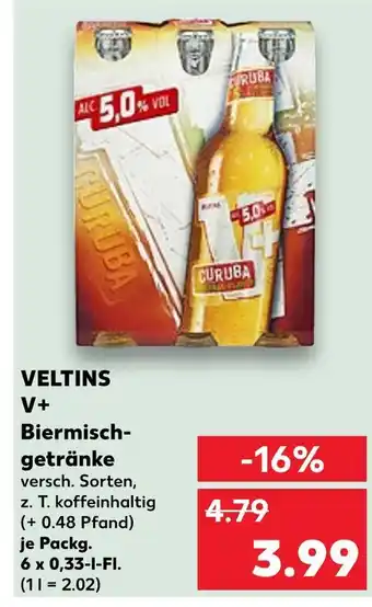 Kaufland Veltins v+ biermischgetränke Angebot