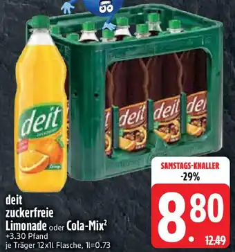 Edeka deit zuckerfreie Limonade oder Cola-Mix Angebot