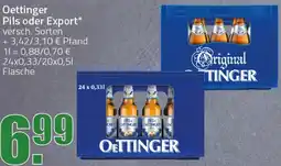 Ihr Frischmarkt Oettinger Pils oder Export Angebot
