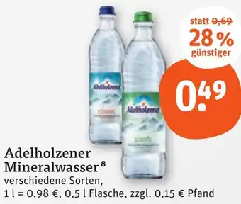 tegut Adelholzener Mineralwasser Angebot